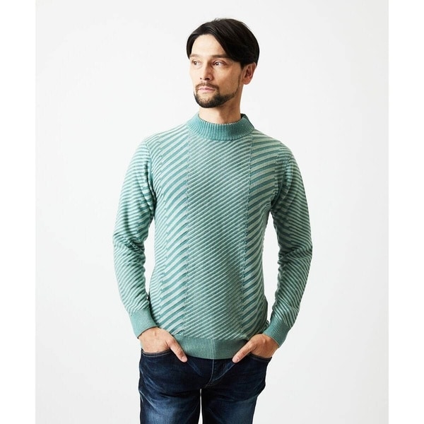 ミッシェルクランオム（MICHEL  HOMME）/グラデーションモックネックニット グラデーションモックネックニット | ミッシェルクランオム(MICHEL