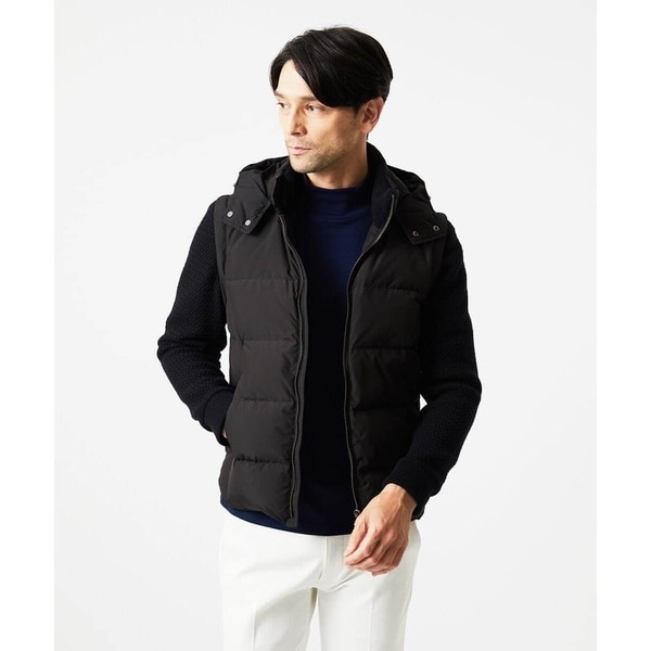 1万→値下げ！MICHEL  ダウンジャケット 9号 黒 ミッシェルクランオム(MICHEL KLEIN HOMME) メンズ ダウンジャケット