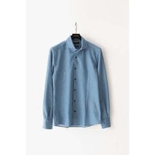 ミッシェルクランオム(MICHEL KLEIN HOMME)の《日本製》ストライプ柄ジャージ長袖シャツ