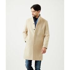 ミッシェルクランオム(MICHEL KLEIN HOMME)のスタンドカラーロングコート