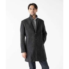 ミッシェルクランオム(MICHEL KLEIN HOMME)のウールヘリンボンチェスターコート