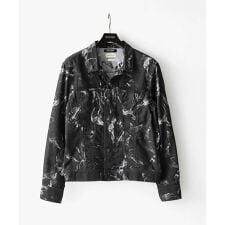 《日本製》20th　FACTOTUMコラボ　スモーク柄デニムジャケット