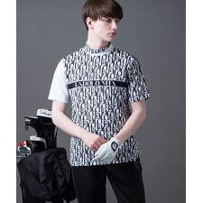 BARON-LAD(バロン-ラッド)モノグラム モックネック Tシャツ