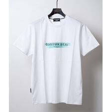 P1837(P1837) ロゴプリント クルーネック Tシャツ