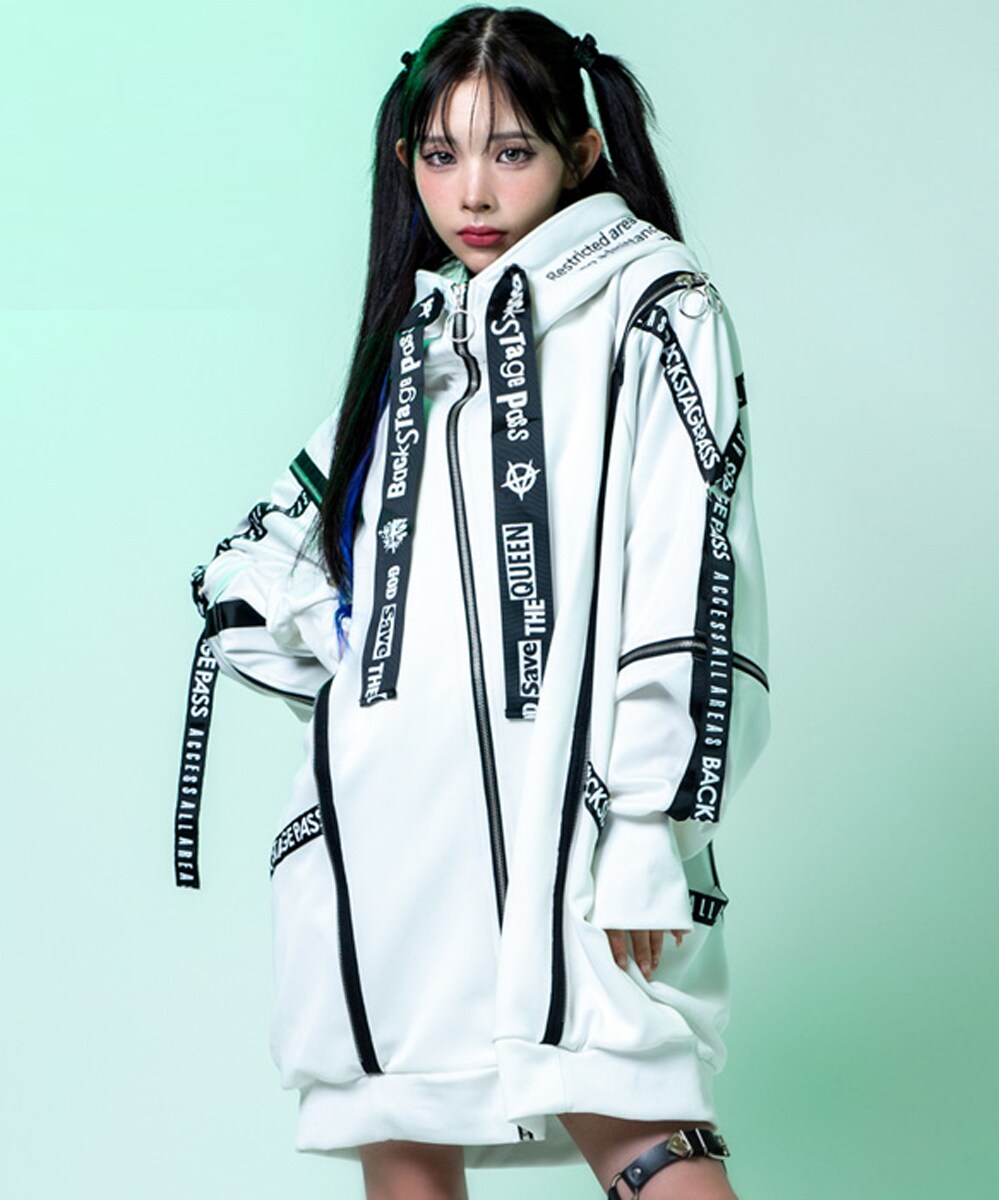 BACKSTAGE PASS バックステージパス　ジップパーカー　くまちゃん ngs5505-10_01.jpg
