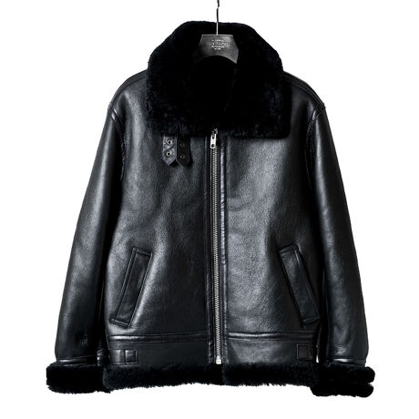 BOMBER(ボンバー)B-3 リアルムートン ボンバージャケット 