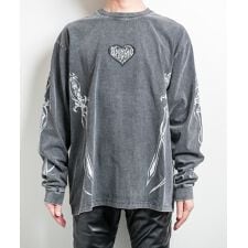 TRIPLE DAGGER LS(トリプルダガー LS）ビッグシルエット クルーネック プリント ロ