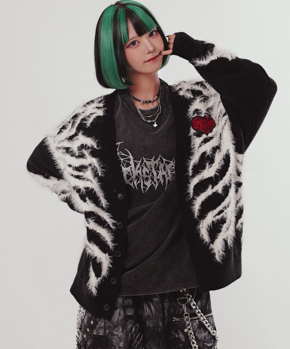 バックステージパス 日和 HANNYA(はんにゃ)般若 和柄刺繍 オーバーサイズ スカジャン | バック