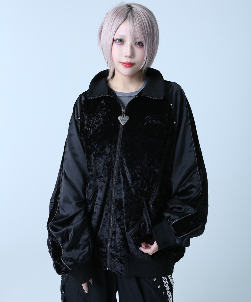 HANNYA(はんにゃ)般若 和柄刺繍 オーバーサイズ スカジャン | バック