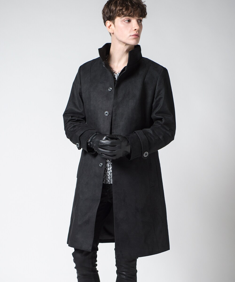 どんぐり 【カシミヤ混】417 EDIFICE チェスターコート 黒 417 EDIFICE 黒 チェスターコート どんぐり 【カシミヤ混】417 EDIFICE