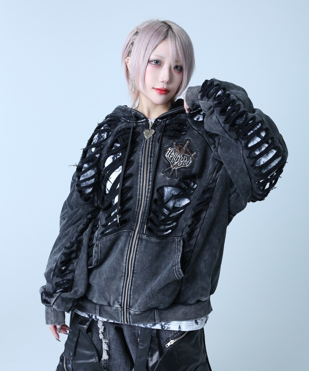 CRIMSON GHOST MA-1(クリムゾンゴーストMA-1)ボーン刺繍 MA-1 | バック