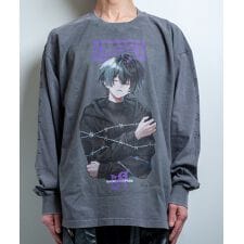 【黒野京×BACKSTAGE PASS コラボ】BARBED ピグメント加工 オーバーサイズ ロンT