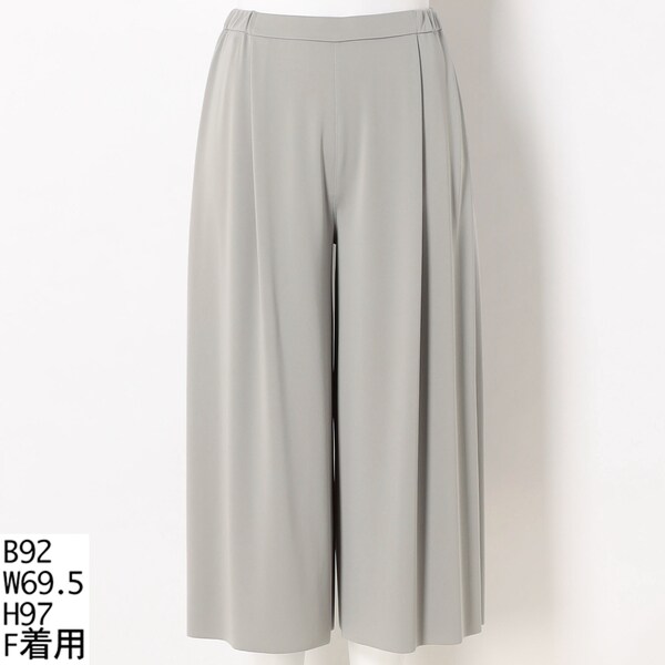 ストレッチ】【吸湿性・速乾性】タックワイドパンツ | ラ・クープ