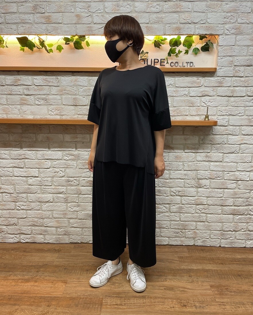 ストレッチ】【吸湿性・速乾性】プルリ半袖ブラウス | ラ・クープ