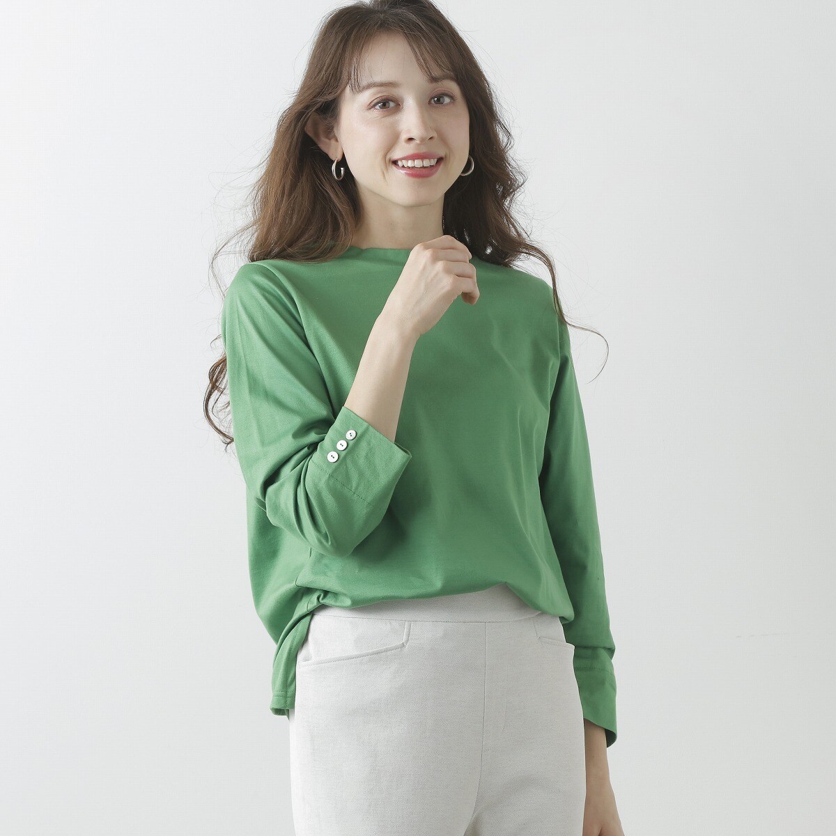 ラ・クープ（LACOUPE）/袖飾りボタンカットソー 袖飾りボタンカットソー | ラ・クープ(LACOUPE) | マルイウェブチャネル