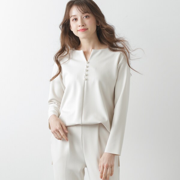 アクアスーティングパール付ブラウス | ラ・クープ(LACOUPE) | マルイ