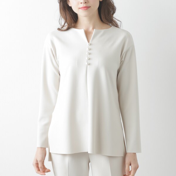 ラ・クープ/アクアスーティングパール付ブラウス アクアスーティングパール付ブラウス | ラ・クープ(LACOUPE) | マルイ
