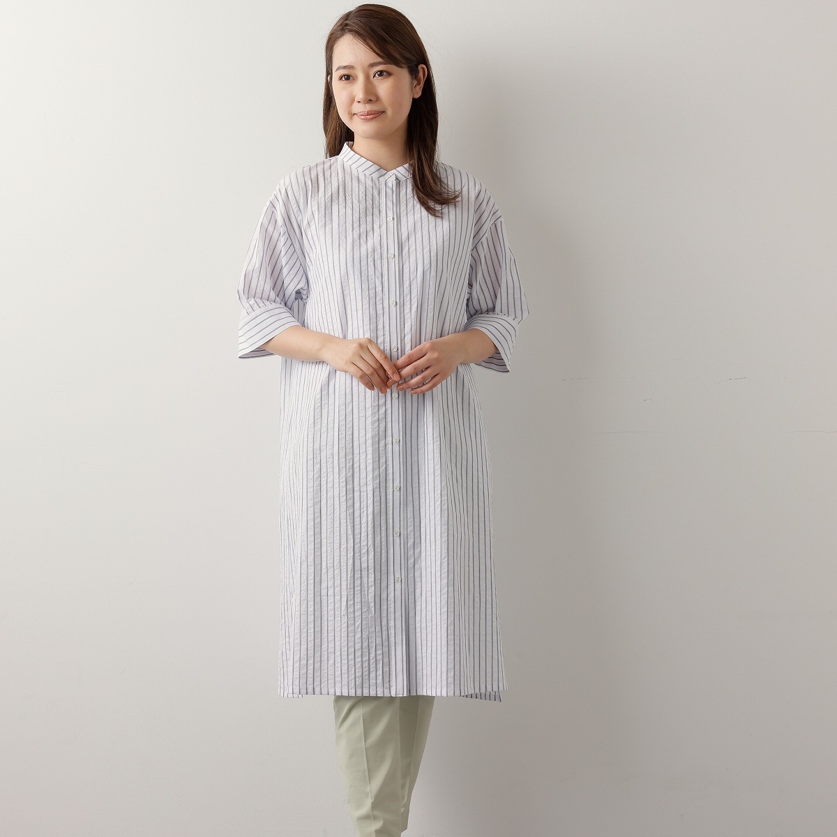 ストライプオーバーロングブラウス | ラ・クープ(LACOUPE) | マルイ