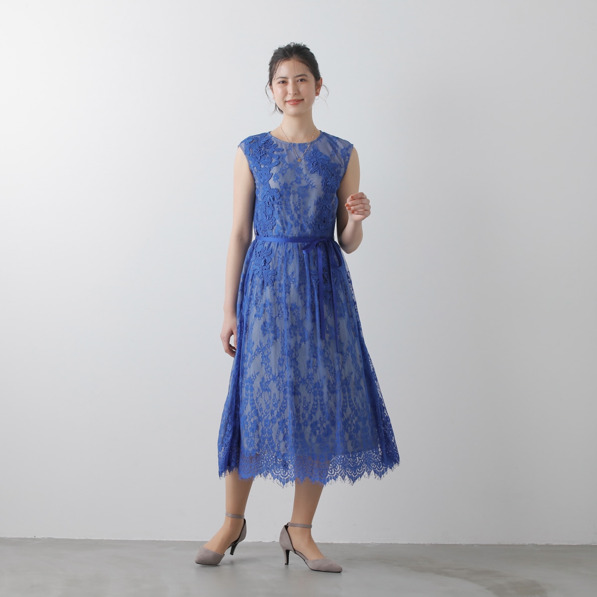 新品✨ラ・クープ LACOUPE✨総レースワンピース F4 大きいサイズ 30%OFF】【大きなサイズ】【13号～15号】結婚式、お呼ばれ