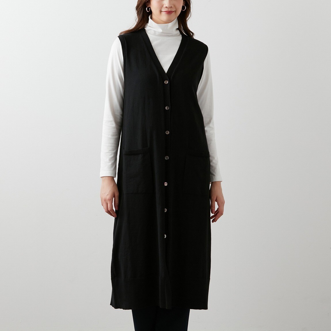 Vネック1つ釦ジレ | ラ・クープ(LACOUPE) | マルイウェブチャネル