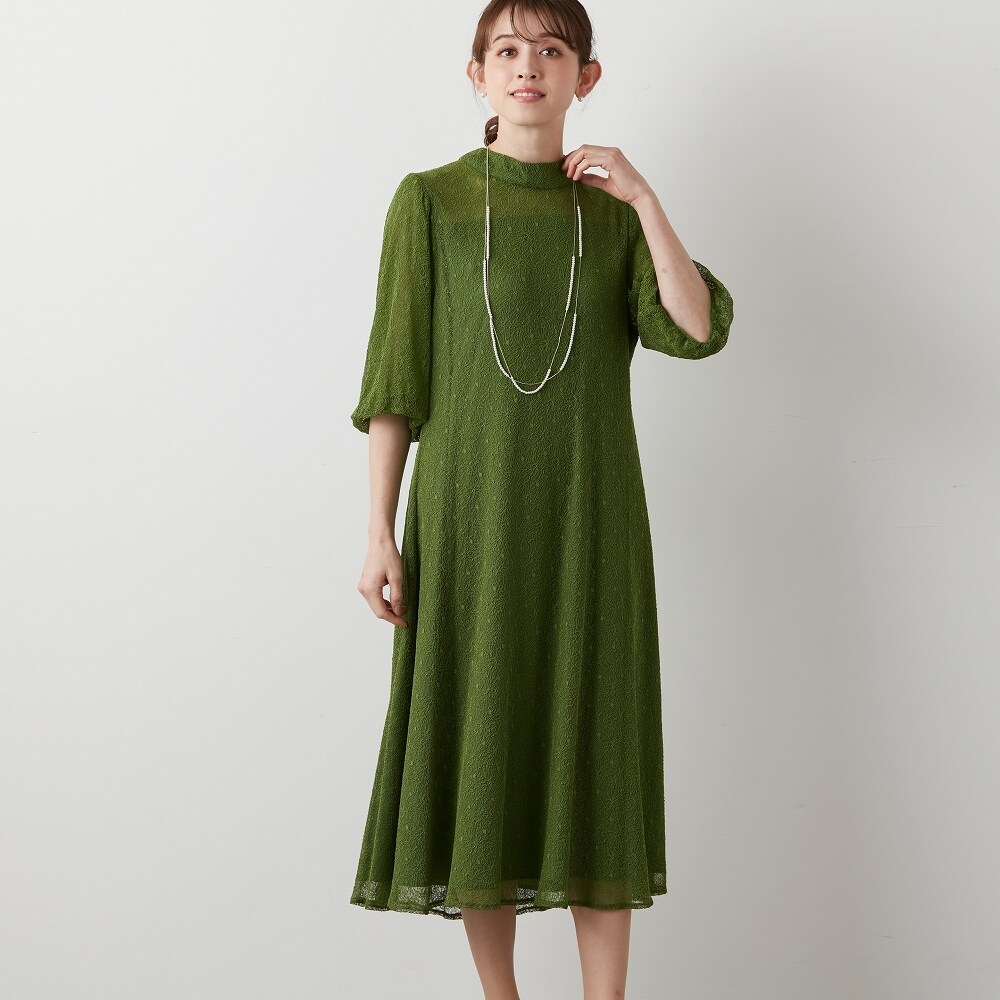 ラ・クープ（LACOUPE）/レース棒タイ付ワンピース レース棒タイ付ワンピース セレモニー対応 | ラ・クープ(LACOUPE