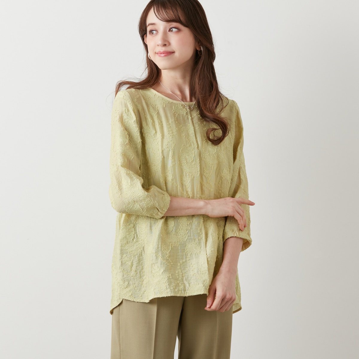 ラ・クープ（LACOUPE）/カットジャガードブラウス カットジャガードブラウス | ラ・クープ(LACOUPE) | マルイウェブチャネル