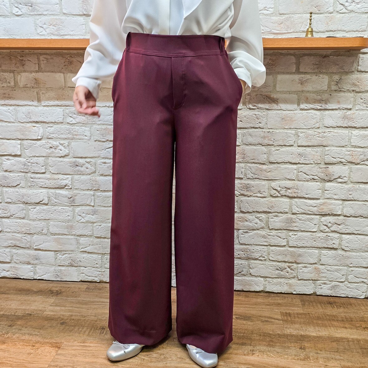 ラ・クープ（LACOUPE）/ラメチェック柄ワイドパンツ ラメチェック柄ワイドパンツ | ラ・クープ(LACOUPE) | マルイウェブ