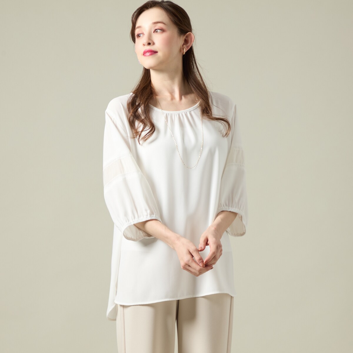 ラ・クープ（LACOUPE）/袖切り替えデザインブラウス 袖切り替えデザインブラウス | ラ・クープ(LACOUPE) | マルイウェブ