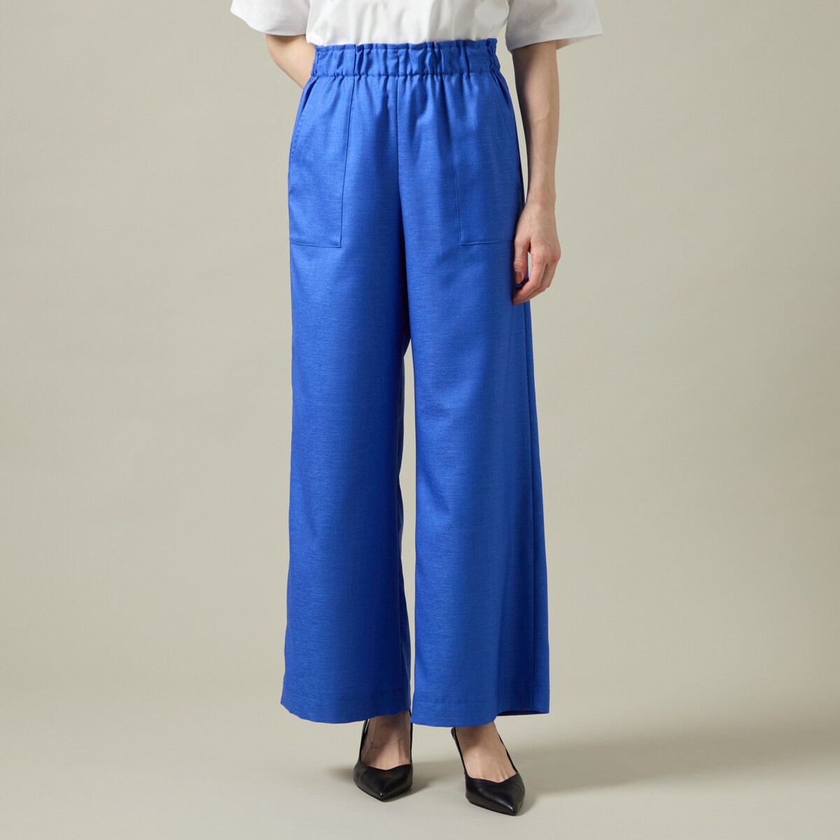 ウエストゴム】ワイド イージーパンツ | ラ・クープ(LACOUPE) | マルイ