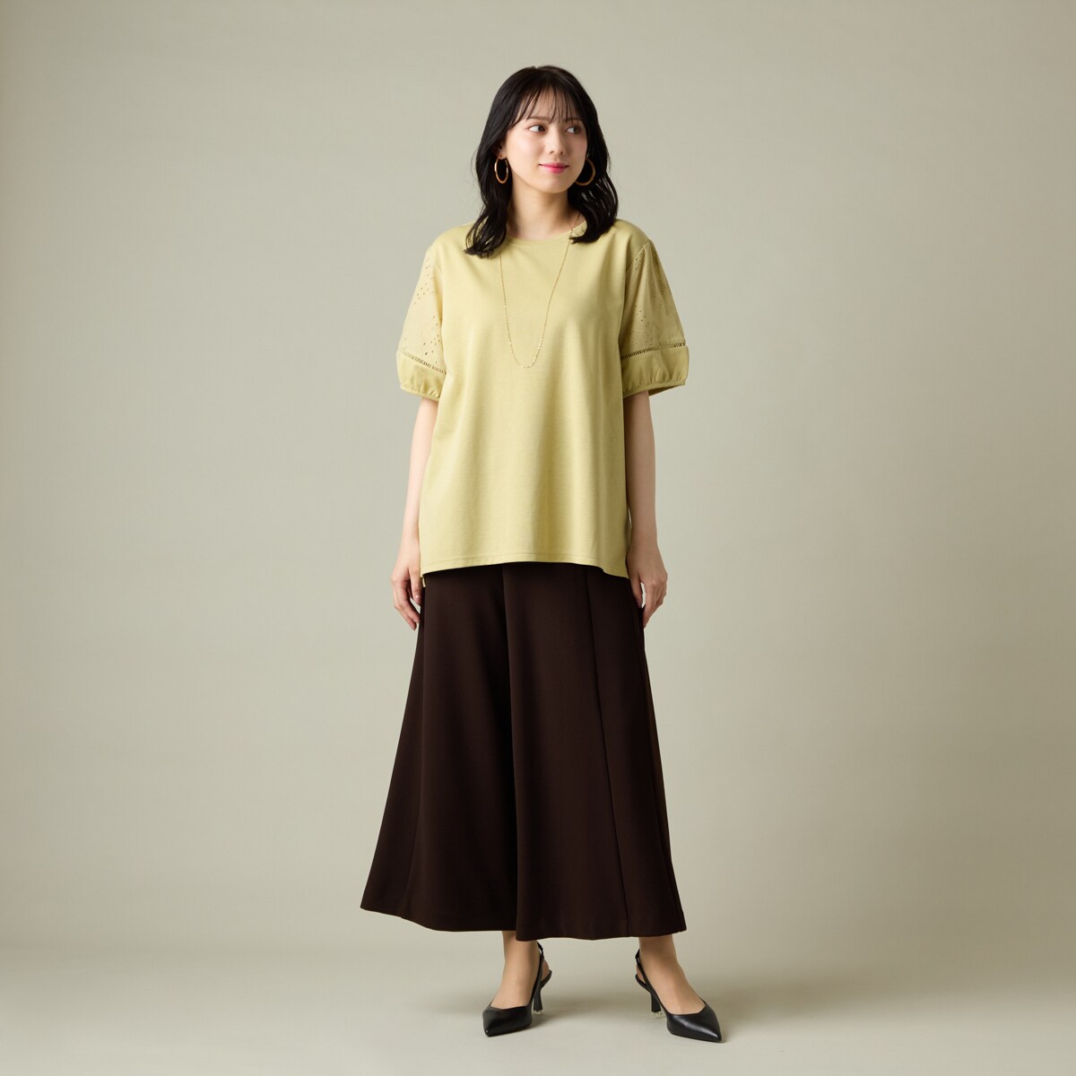 洗える】袖レースゆったりカットブラウス | ラ・クープ(LACOUPE