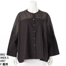 ラ・クープ(LACOUPE)の【洗える】シアードッキングオーバーブラウス