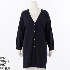 ラ・クープ(LACOUPE)の【洗える】V開きボタンロングカーディガン　【日本製】