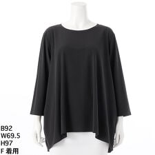 【洗える】無地バルーンブラウス8分袖