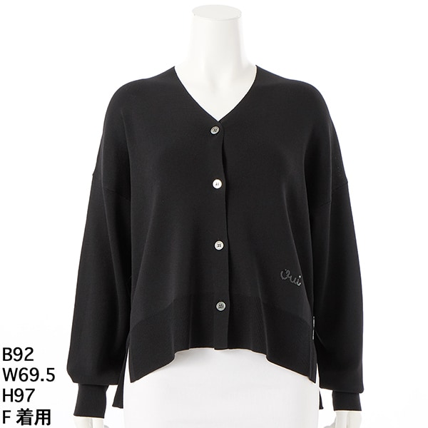 シルバー釦メッシュニットカーディガン | ラ・クープ(LACOUPE