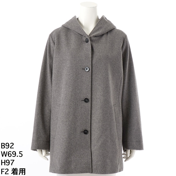 日本製／カシミヤ混】ガウン風ロングコート | インディヴィ(INDIVI