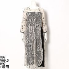 総レース ワンピースドレス