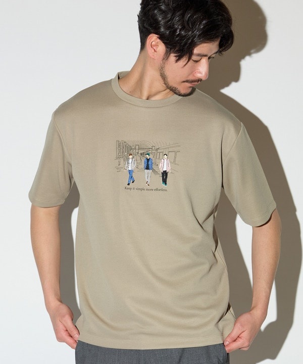 リサイクルポリエステル刺繍プリントTシャツ | ユニオンステーション 