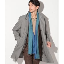 T/Rバーズアイストレッチスタンドカラーコート