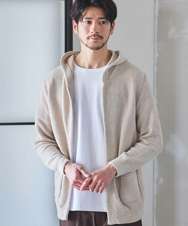 カーディガン メンズ レディース 春 男女兼用 綿 コットン100