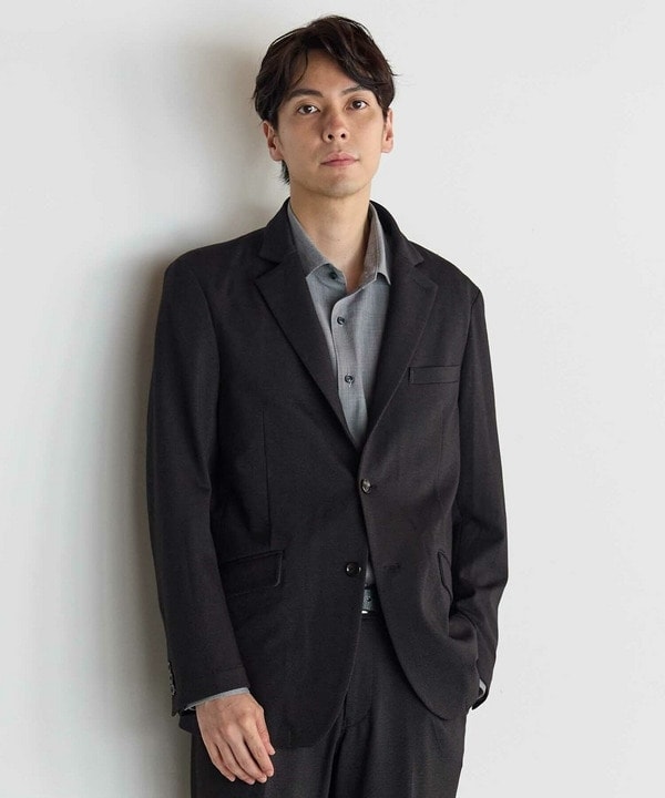 HOOK】個性派 デニム異素材切り替えデザインテーラードジャケット