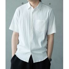 楊柳カチオン半袖レギュラーカラーシャツ