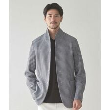 ユニオンステーション(UNION STATION)のポリエステルニットスタンドカラージャケット