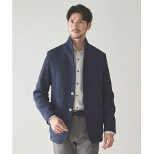 ユニオンステーション(UNION STATION)のポリエステルニットスタンドカラージャケット