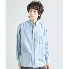 ブリーチ加工デニムシャツ