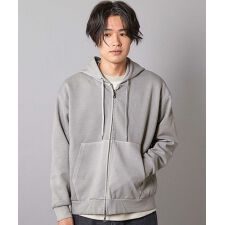 フェードポンチジップ ショート丈  ジップパーカー