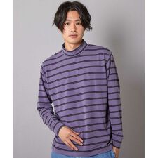 ユニオンステーション(UNION STATION)のフェードジャガードボーダー モックネックTシャツ