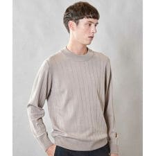 ユニオンステーション(UNION STATION)の【 吸湿・発熱・保温】ウォッシャブル モックネックニット