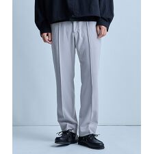 【イージーケア/セットアップ対応】センタークリースピンタック ジャージパンツ