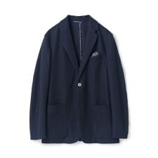 〈洗える〉ハニカムMIXテーラードジャケット