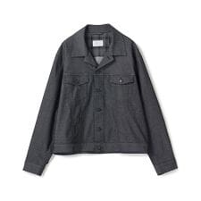 メッシュデニムトラッカージャケット〈ストレッチ・軽量・ハンドウォッシャブル・通気性〉